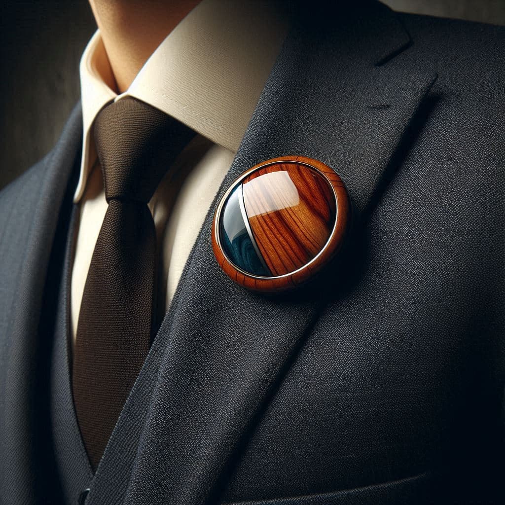 Badge NFC métal brossé Zebrano Art